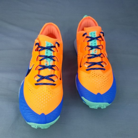 Nike Air Zoom Terra Kiger 7 Trail Mens Running Orange Blue CW6062 800 Sizes 9-13 - Picture 4 of 9